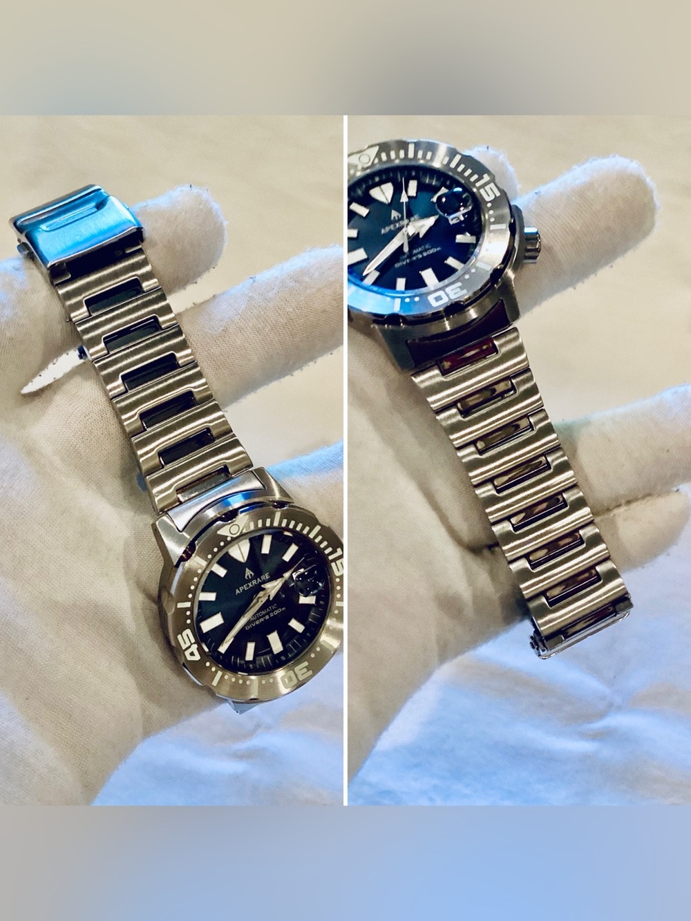 APEXRARE MONSTER 200m AUTOMATIC ¡LUMED BEZEL! SAPPHIRE | 41mm Diver Watch - Picture 5 of 16